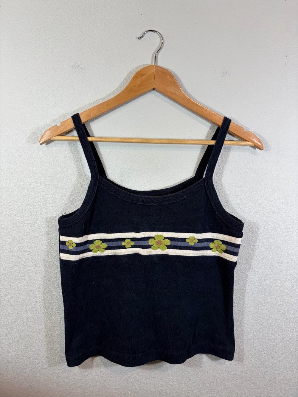 Vintage Next Era Navy Blue Cute y2k Striped Tank Top
